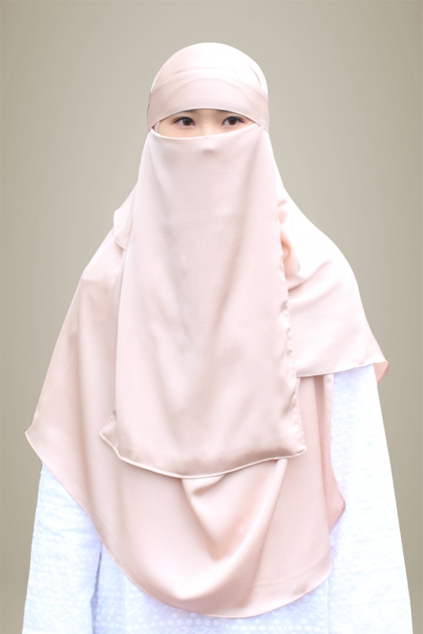 Niqab Hasna Haura - Peach Puree Niqab Hasna Haura - Peach Puree